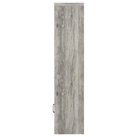Oswego 3-shelf Engineered Wood Media Tower Grey DriftwoodGrey Driftwood