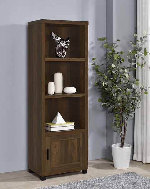 Leonard 3-shelf Engineered Wood Media Tower Dark PineDark Pine