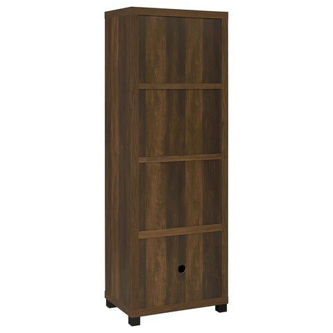 Leonard 3-shelf Engineered Wood Media Tower Dark PineDark Pine