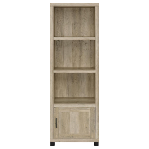 Leonard 3-shelf Engineered Wood Media Tower Distressed PineDistressed Pine