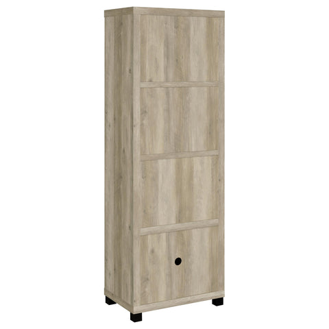 Leonard 3-shelf Engineered Wood Media Tower Distressed PineDistressed Pine