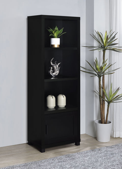 Chadwick 3-shelf Engineered Wood Media Tower BlackBlack
