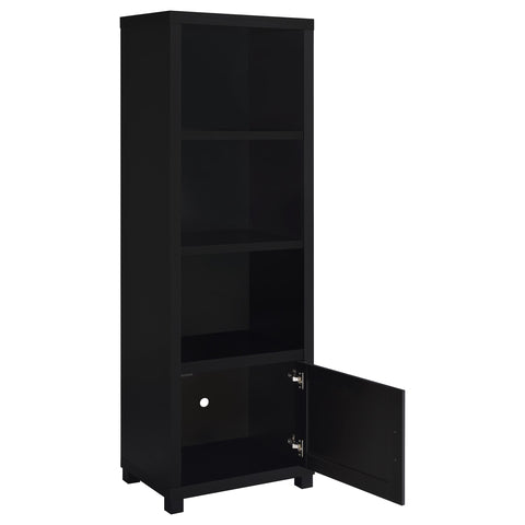 Chadwick 3-shelf Engineered Wood Media Tower BlackBlack
