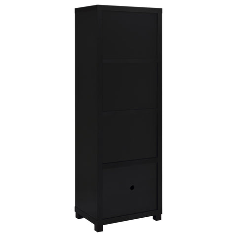 Chadwick 3-shelf Engineered Wood Media Tower BlackBlack
