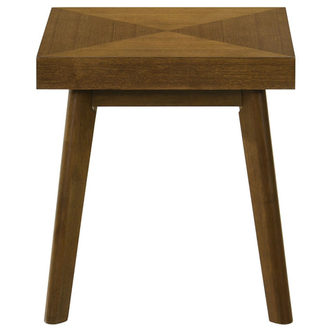 Andando Square Wood Side End Table Walnut BrownWalnut