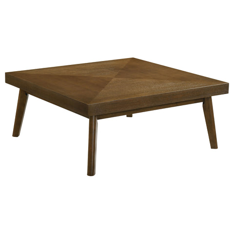 Andando Square Wood Coffee Table Walnut BrownWalnut