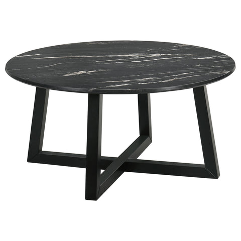 Cosmo 2-piece SmartTop Coffee and End Table Set Black
