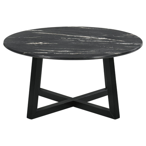 Cosmo 2-piece SmartTop Coffee and End Table Set Black