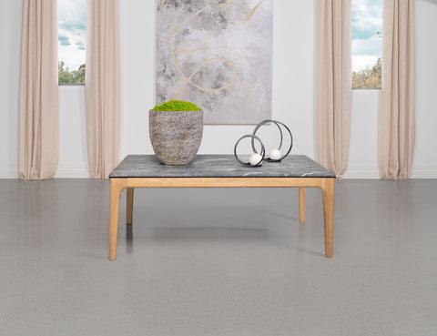Odessa Rectangular SmartTop Coffee Table Grey and Light OakGrey
