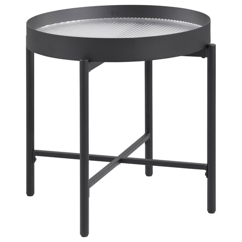 Seraphina 3-piece Round Coffee and End Table Set Sandy Black