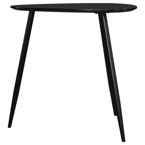 Polaris Triangular Solid Wood End Table BlackBlack