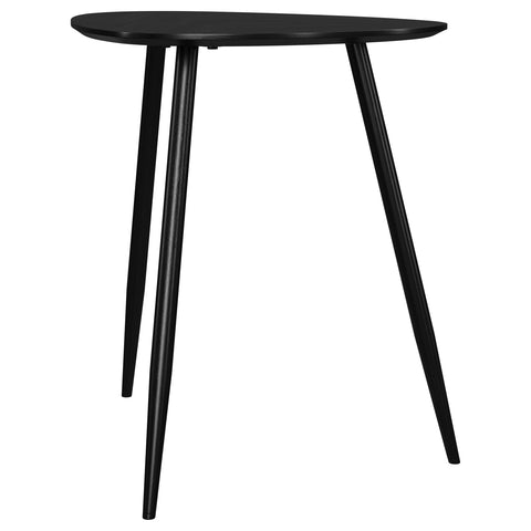 Polaris Triangular Solid Wood End Table BlackBlack