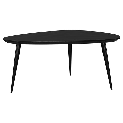 Polaris Triangular Solid Wood Coffee Table BlackBlack