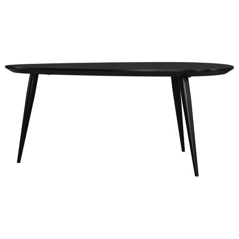 Polaris Triangular Solid Wood Coffee Table BlackBlack