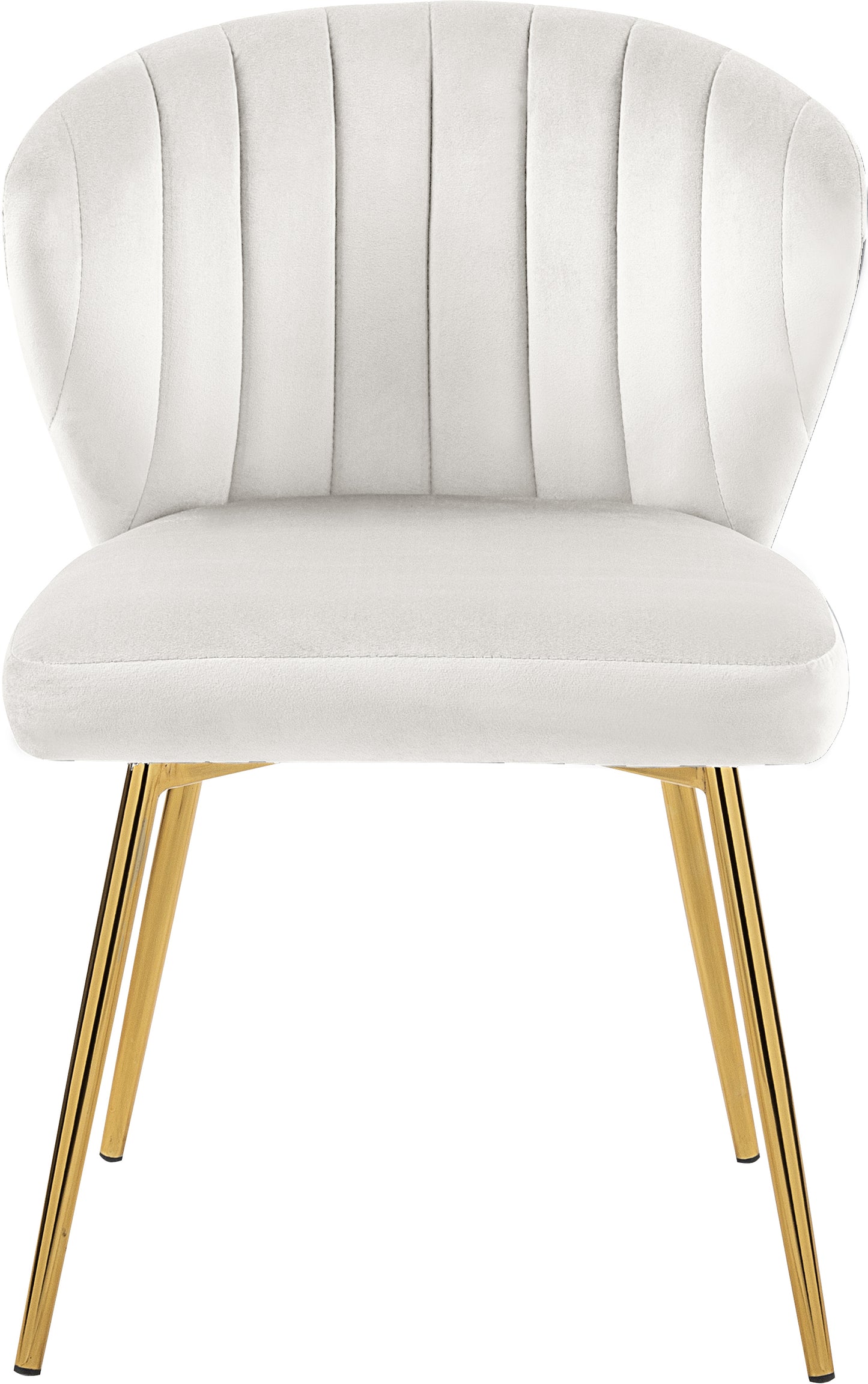 geri cream velvet dining chair cream