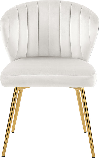 Geri Cream Velvet Dining Chair Cream