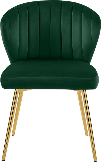 Geri Green Velvet Dining Chair Green