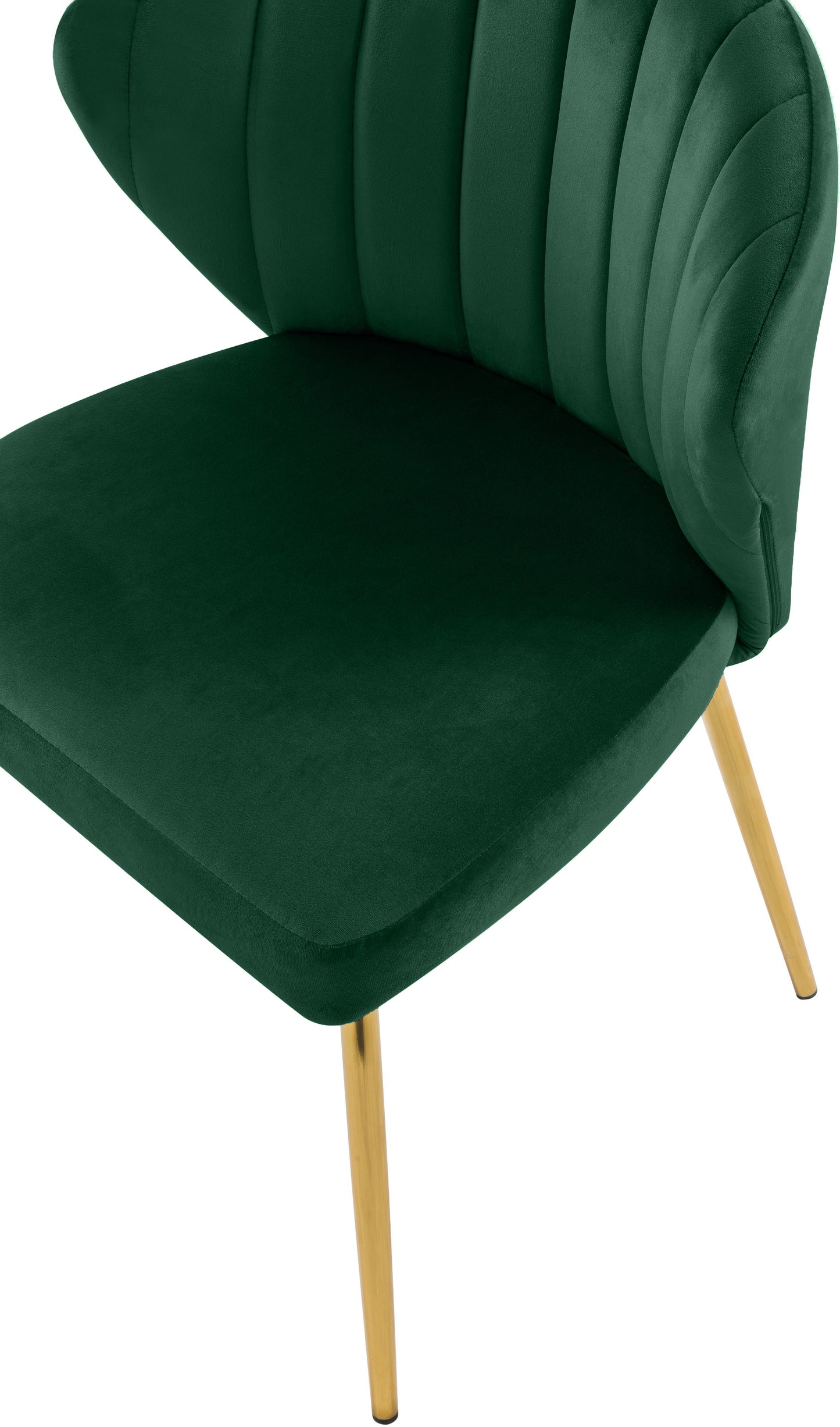 geri green velvet dining chair green