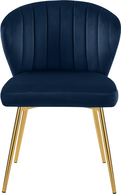 Geri Navy Velvet Dining Chair Navy