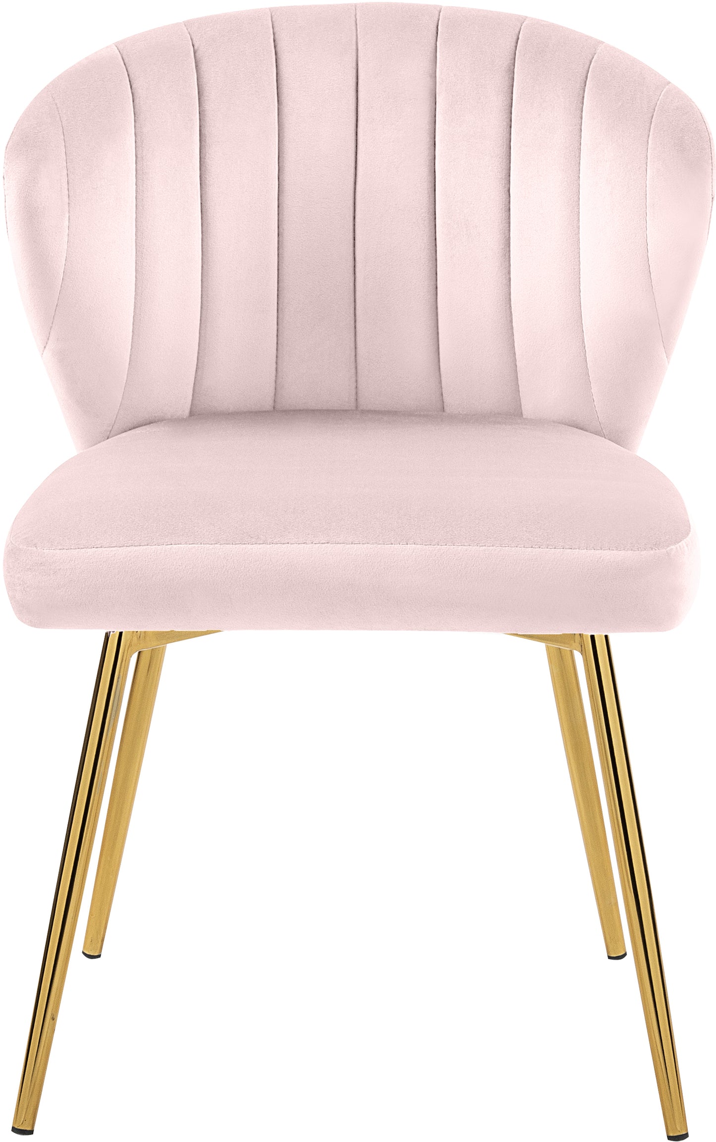 geri pink velvet dining chair pink