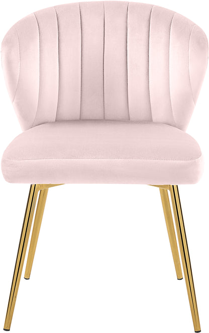 Geri Pink Velvet Dining Chair Pink