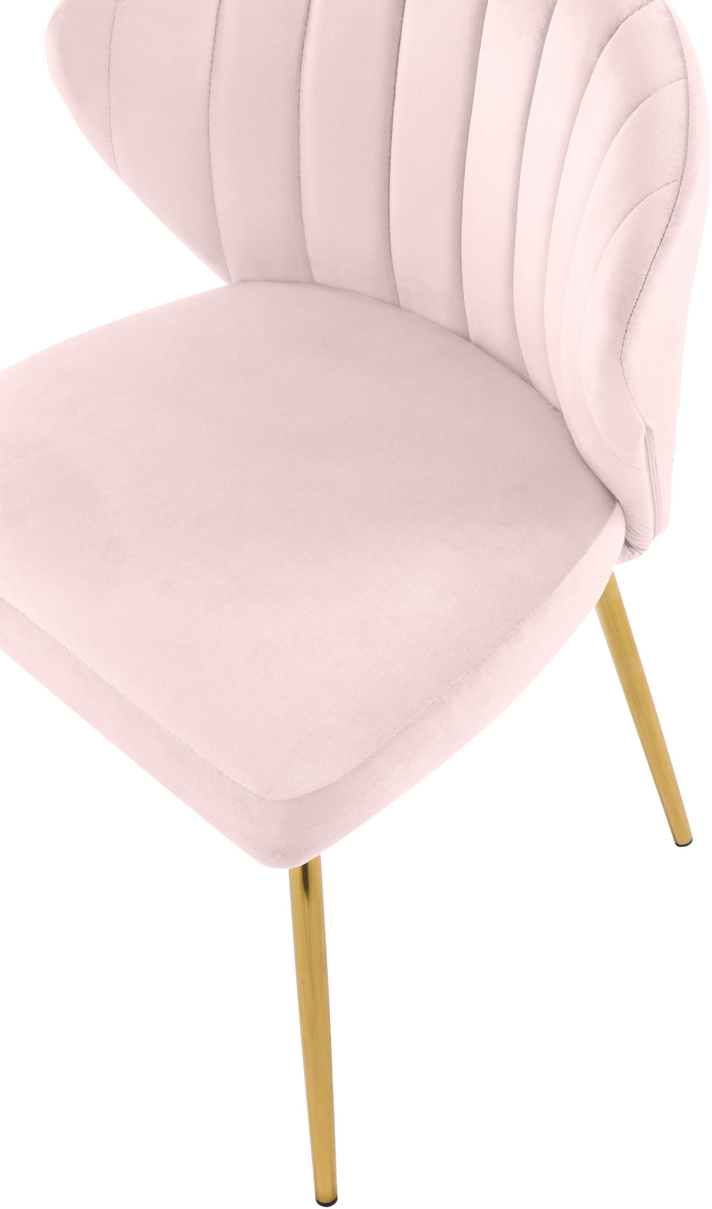 geri pink velvet dining chair pink