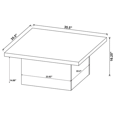 Rocco 3-piece Square Coffee and End Table Set Mango