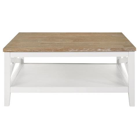 Haidera 2-piece Square Coffee and End Table Set White