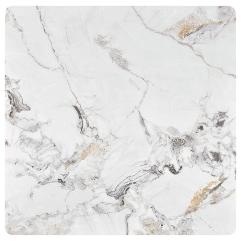 Aisha Square Sintered Stone Top Coffee Table Mirage White