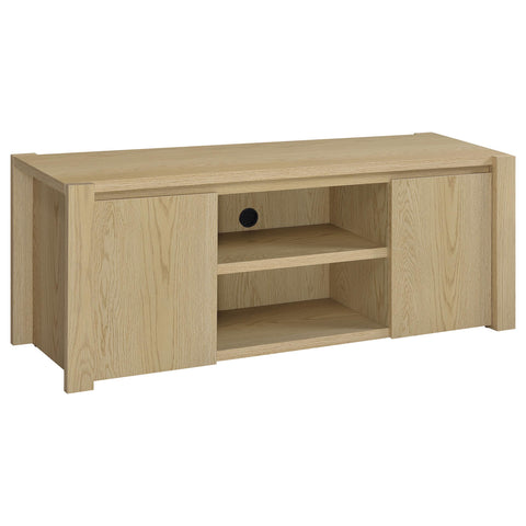 Blaire 60-inch 2-door TV Stand Media Console Light Oak
