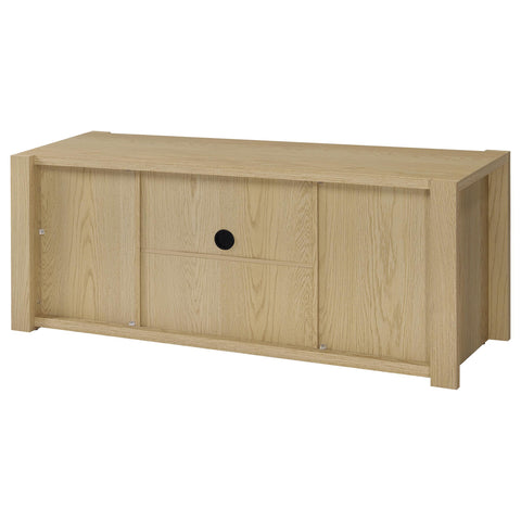 Blaire 60-inch 2-door TV Stand Media Console Light Oak