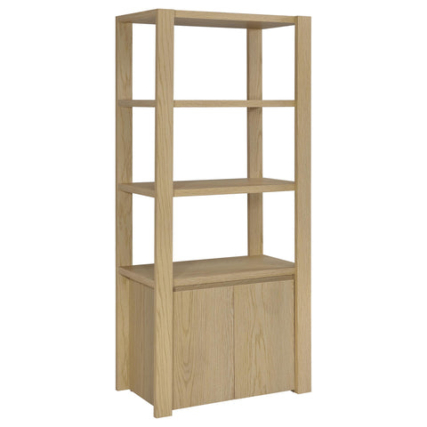 Blaire 3-shelf Media Tower Tall Pier Cabinet Light Oak