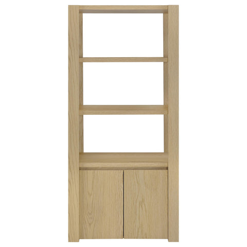 Blaire 3-shelf Media Tower Tall Pier Cabinet Light Oak