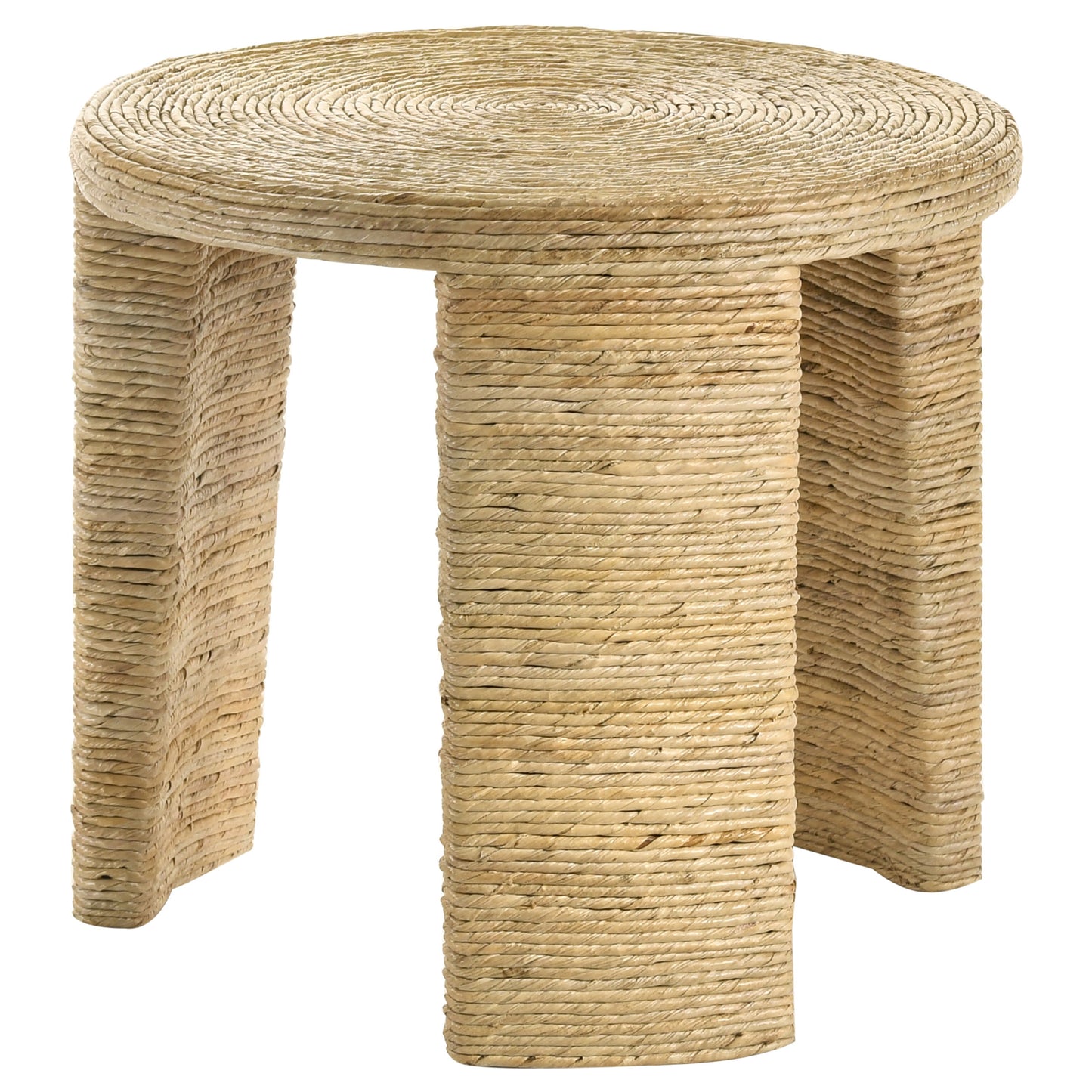 calla 3-piece rattan coffee and end table set natural