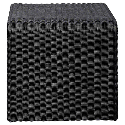 Cara 3-piece Rattan Coffee and End Table Set Black
