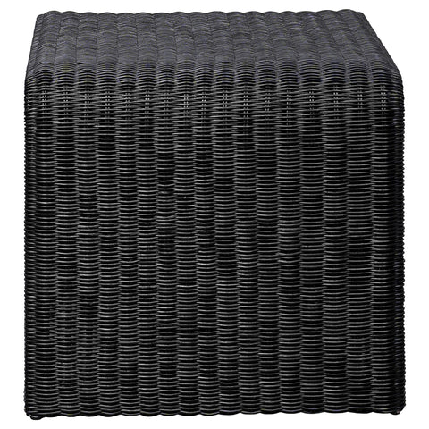 Cara 3-piece Rattan Coffee and End Table Set Black