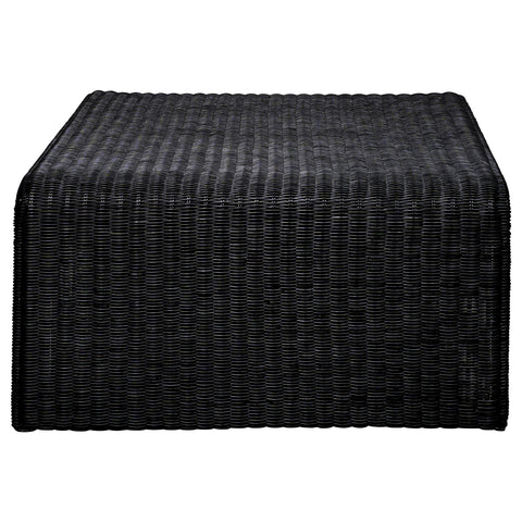 Cara 3-piece Rattan Coffee and End Table Set Black