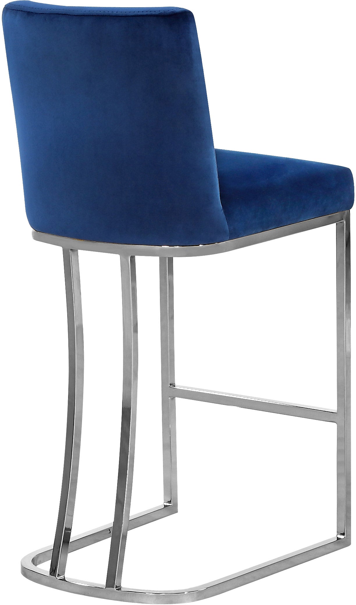 winnie navy velvet stool