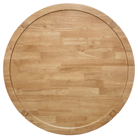 Trini 3-piece Round Coffee and End Table Set Maple