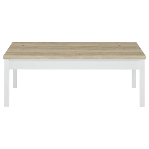 Brodie 3-piece Coffee Table Set Distressed Pine and WhiteDistressed Pine