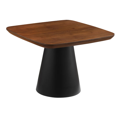 Morena 2-piece Coffee Table Set Walnut and BlackWalnut
