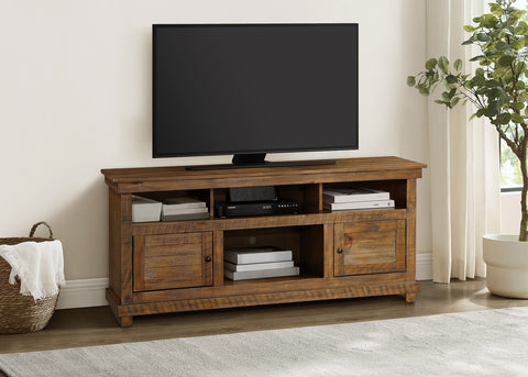 Birdie 60-inch TV Stand Media Console Distressed BrownDistressed Brown