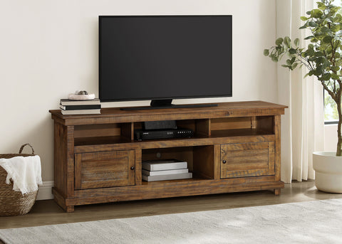 Birdie 70-inch TV Stand Media Console Distressed BrownDistressed Brown
