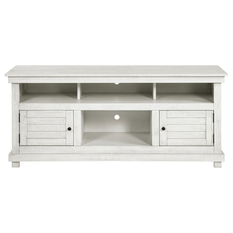 Birdie 60-inch TV Stand Media Console Distressed WhiteDistressed White