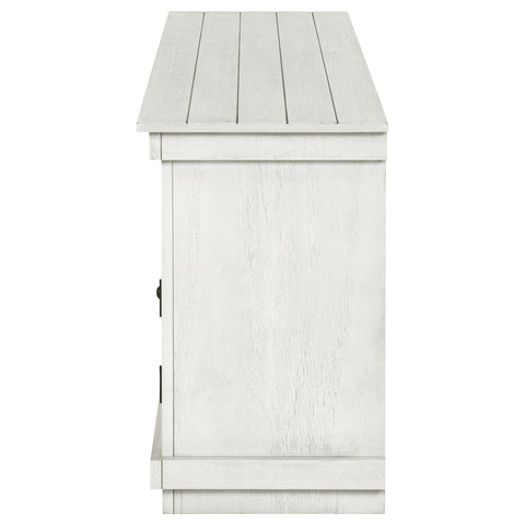 Birdie 60-inch TV Stand Media Console Distressed WhiteDistressed White