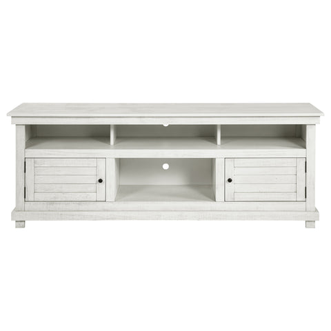 Birdie 70-inch TV Stand Media Console Distressed WhiteDistressed White