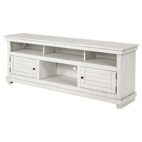 Birdie 70-inch TV Stand Media Console Distressed WhiteDistressed White