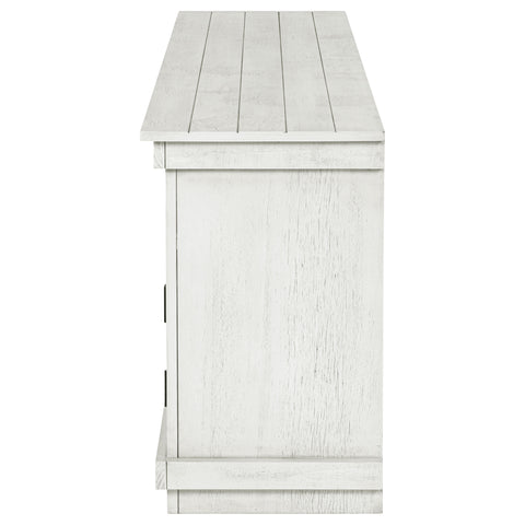Birdie 70-inch TV Stand Media Console Distressed WhiteDistressed White