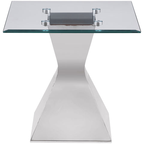 Mulberry 2-piece Rectangular Coffee and End Table Set Chrome