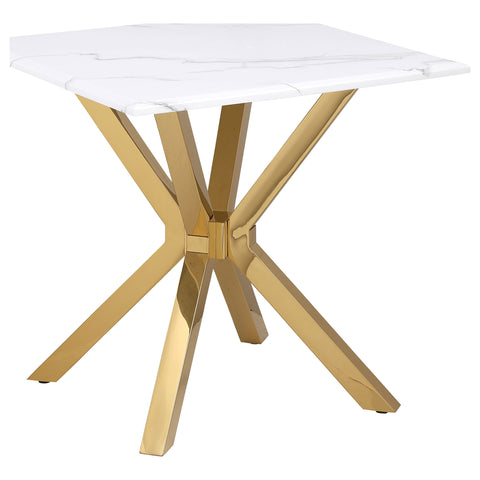Garza 2-piece Faux Marble Coffee and End Table Set White